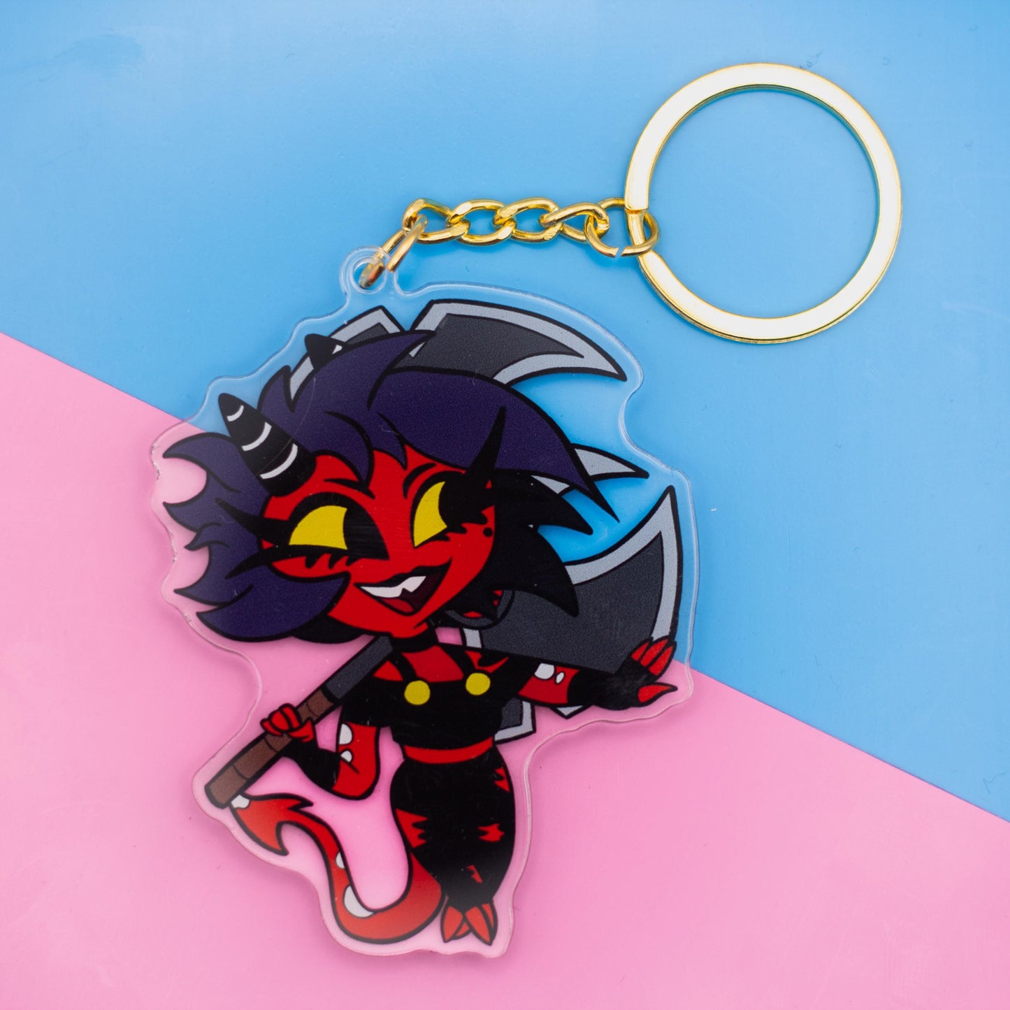 Chibi Millie Helluva Boss Double Sided Keychain | 3 Inch Keychain