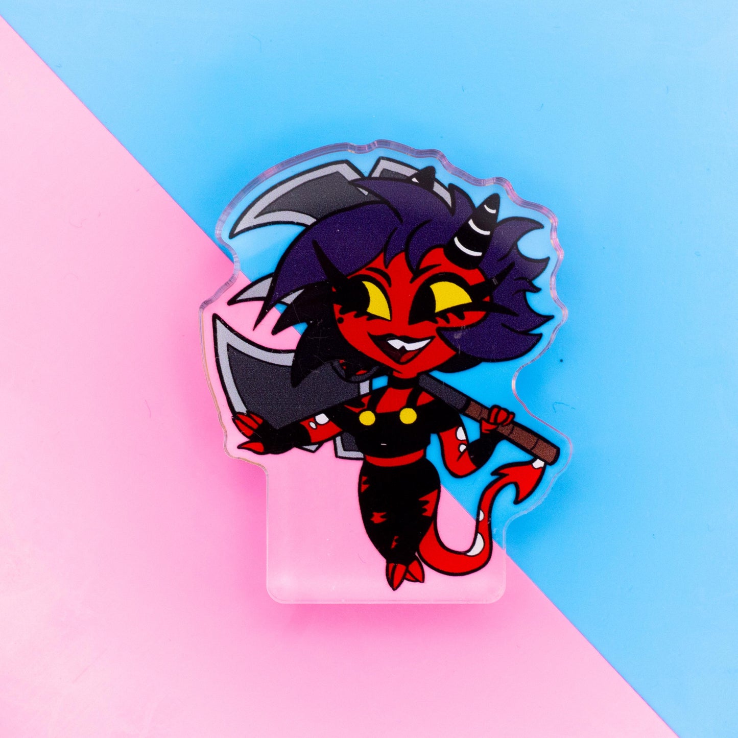 Helluva Boss Chibi Millie Thick Double Sided Acrylic Standee | 2 Inch Standee