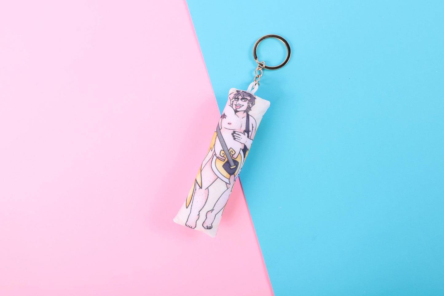 Hazbin Hotel Adam Mini Dakimakura Keychain |  11x3cm Two Way Tricot Body Pillow