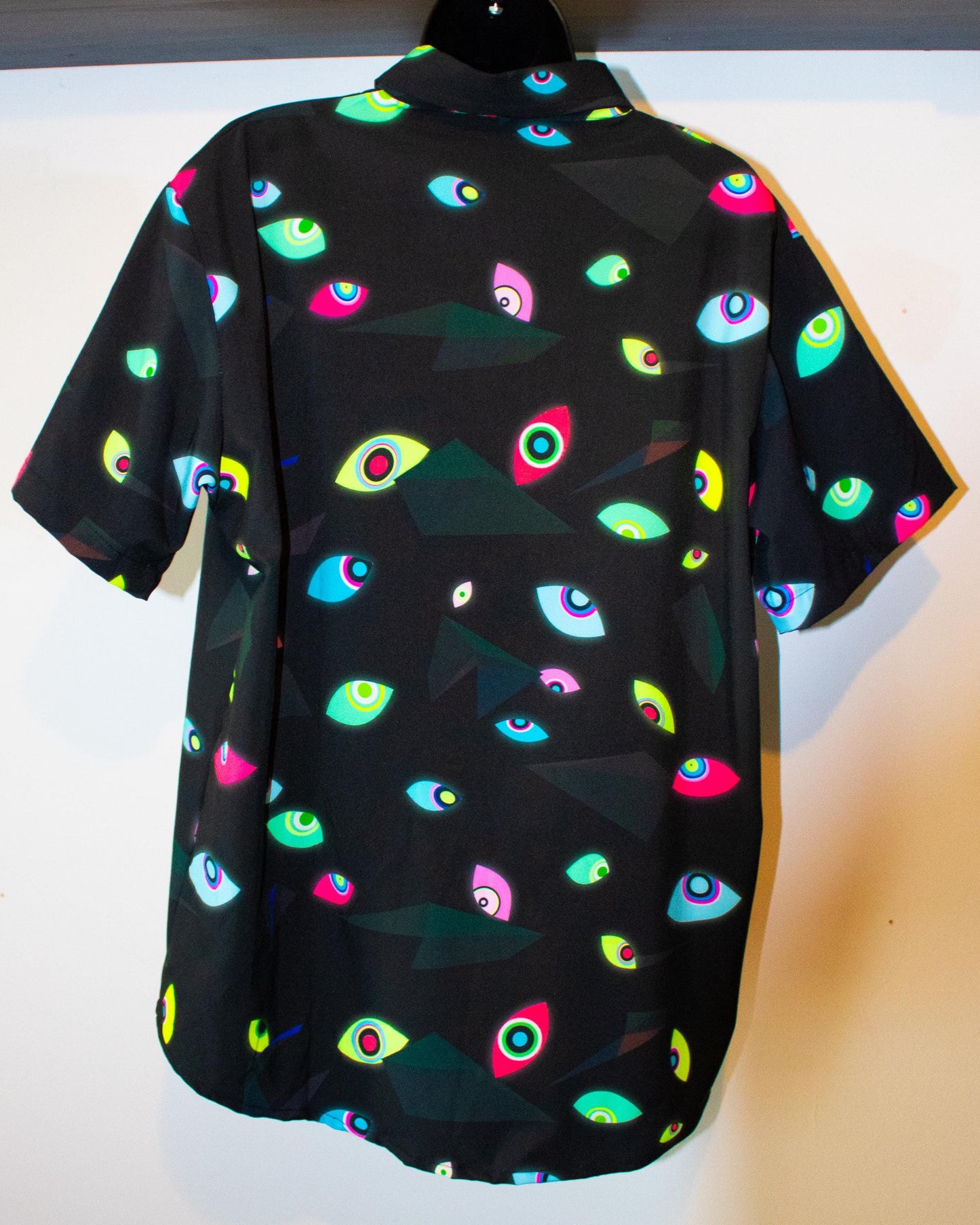 The Amazing Digital Circus Inspired Abstraction Button Shirt