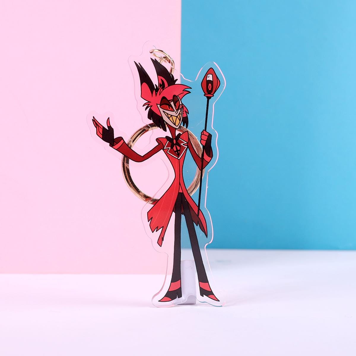 Hazbin Hotel Alastor Double Sided Keychain | 4 Inch Keychain