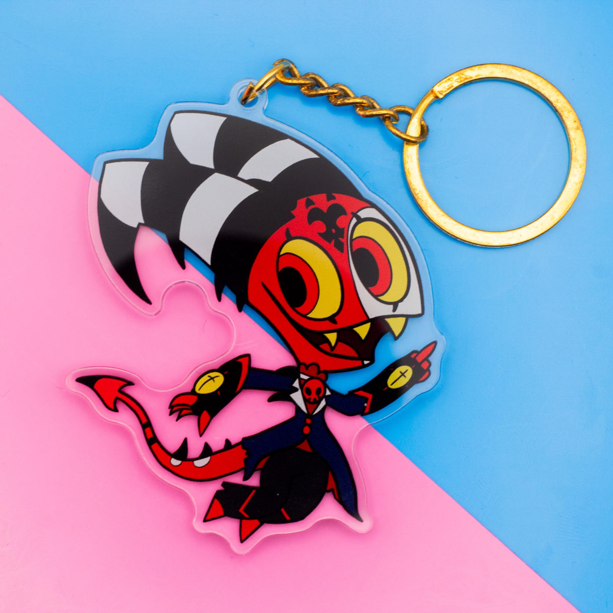 Chibi Blitz Helluva Boss Double Sided Keychain | 3 Inch Keychain