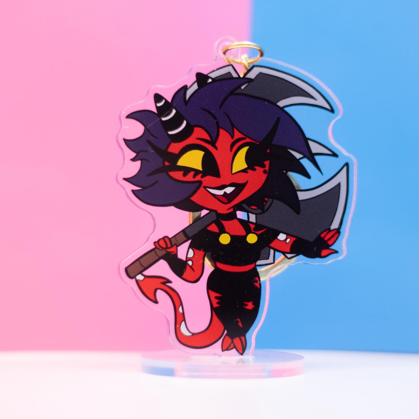 Chibi Millie Helluva Boss Double Sided Keychain | 3 Inch Keychain