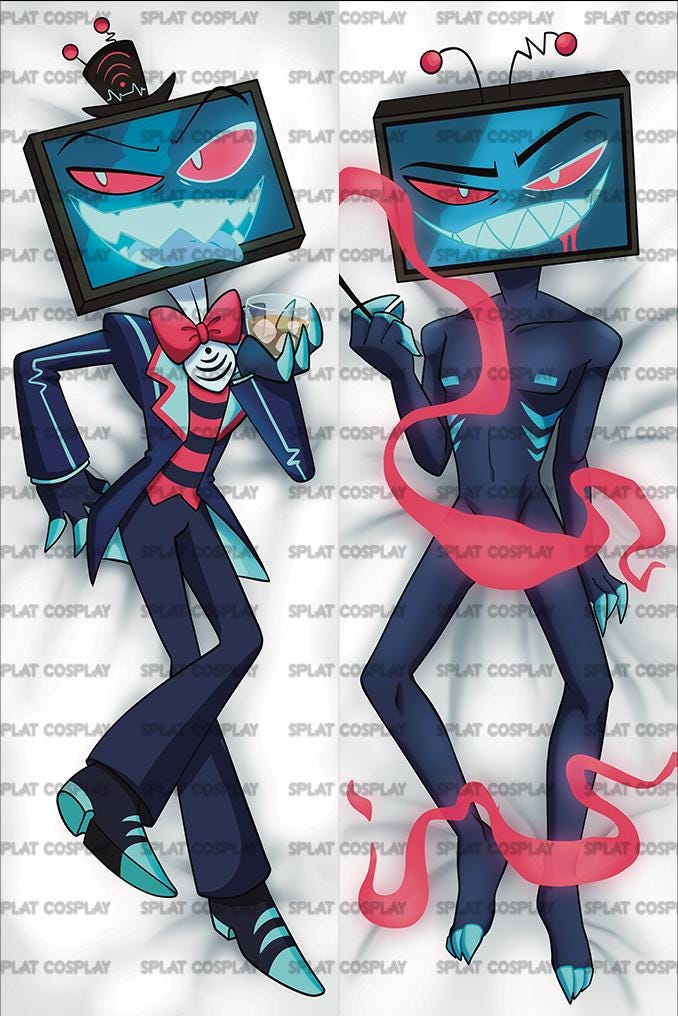 Hazbin Hotel Vox Spicy Dakimakura Pillowcase |  50x150cm Two Way Tricot Daki Body Pillow
