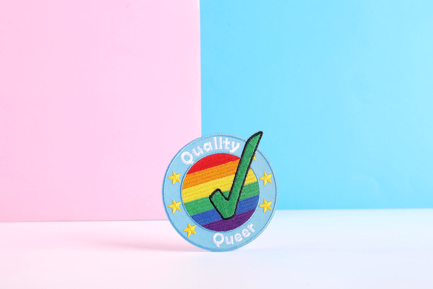 Quality Queer LGBTQ+ Embroidered Patch | 3 Inch Sew On Embroidered Patch