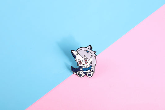 Helluva Boss Loona Plush Enamel Pin | 2 Inch Hard Enamel Pin