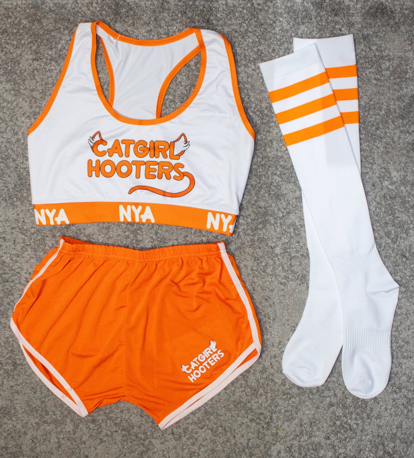 Catgirl Hooters Cosplay | Sports Bra, Shorts & Socks | S-3XL Sizes