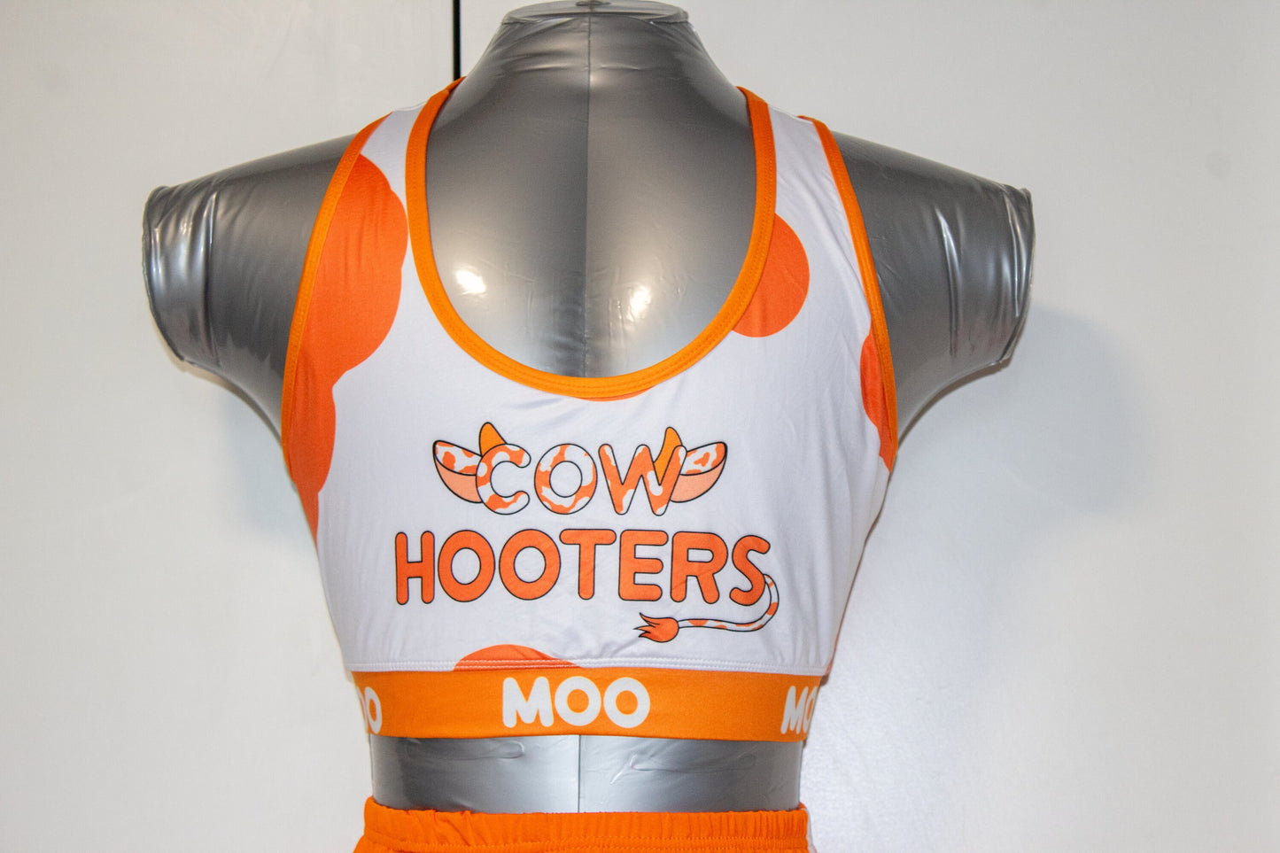 Cow Hooters Cosplay | Sports Bra, Shorts & Socks | S-3XL Sizes