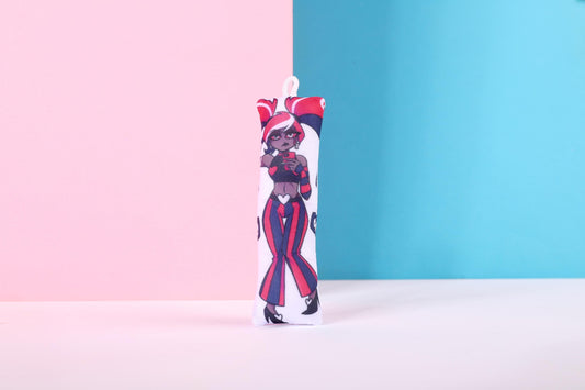 Hazbin Hotel Velvette Mini Dakimakura Keychain |  11x3cm Two Way Tricot Daki Keychain Body Pillow
