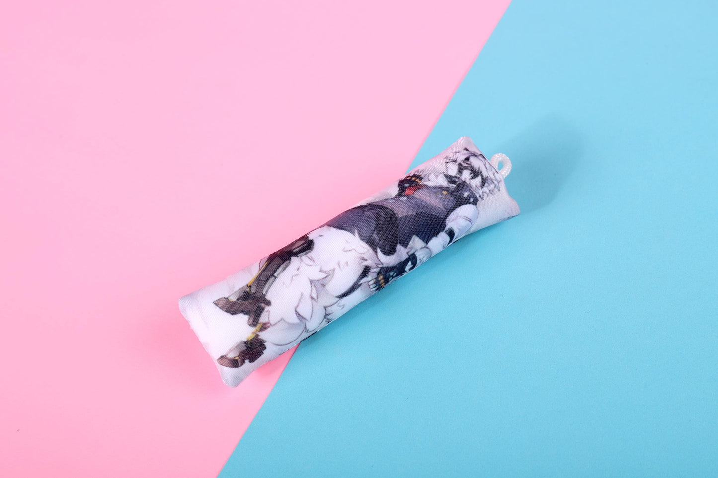 ZZZ Von Lycaon Mini Dakimakura Keychain |  11x3cm Two Way Tricot Daki Keychain Body Pillow Zenless Zone Zero