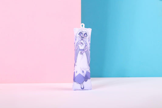 Hazbin Hotel Emily Mini Dakimakura Keychain |  11x3cm Two Way Tricot Daki Keychain Body Pillow