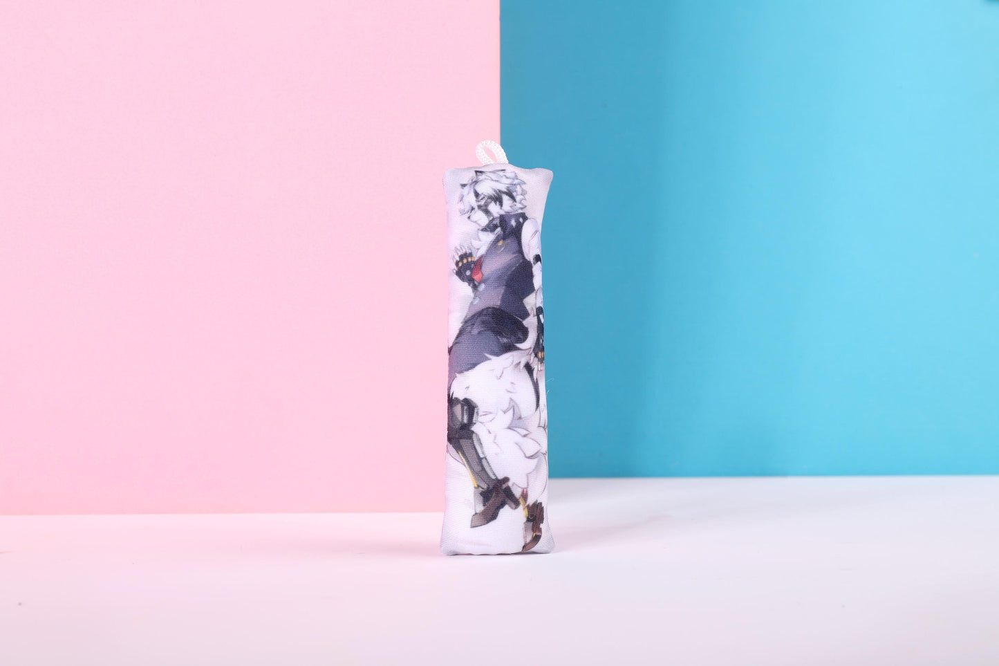 ZZZ Von Lycaon Mini Dakimakura Keychain |  11x3cm Two Way Tricot Daki Keychain Body Pillow Zenless Zone Zero