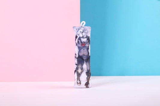 ZZZ Von Lycaon Mini Dakimakura Keychain |  11x3cm Two Way Tricot Daki Keychain Body Pillow Zenless Zone Zero