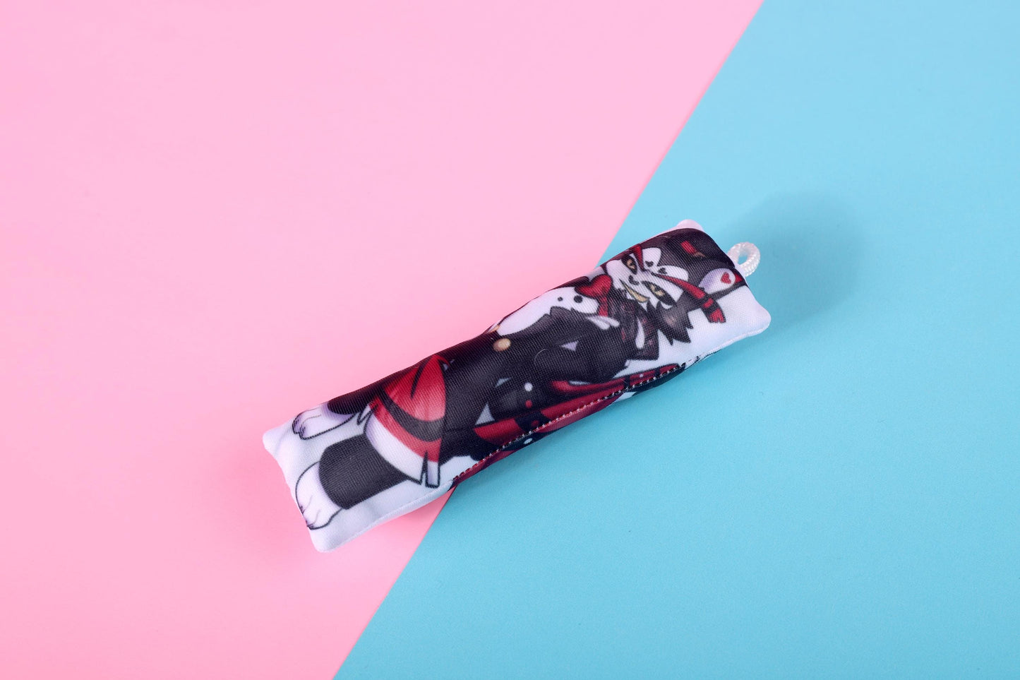 Hazbin Hotel Husk Mini Dakimakura Keychain |  11x3cm Two Way Tricot Daki Keychain Body Pillow