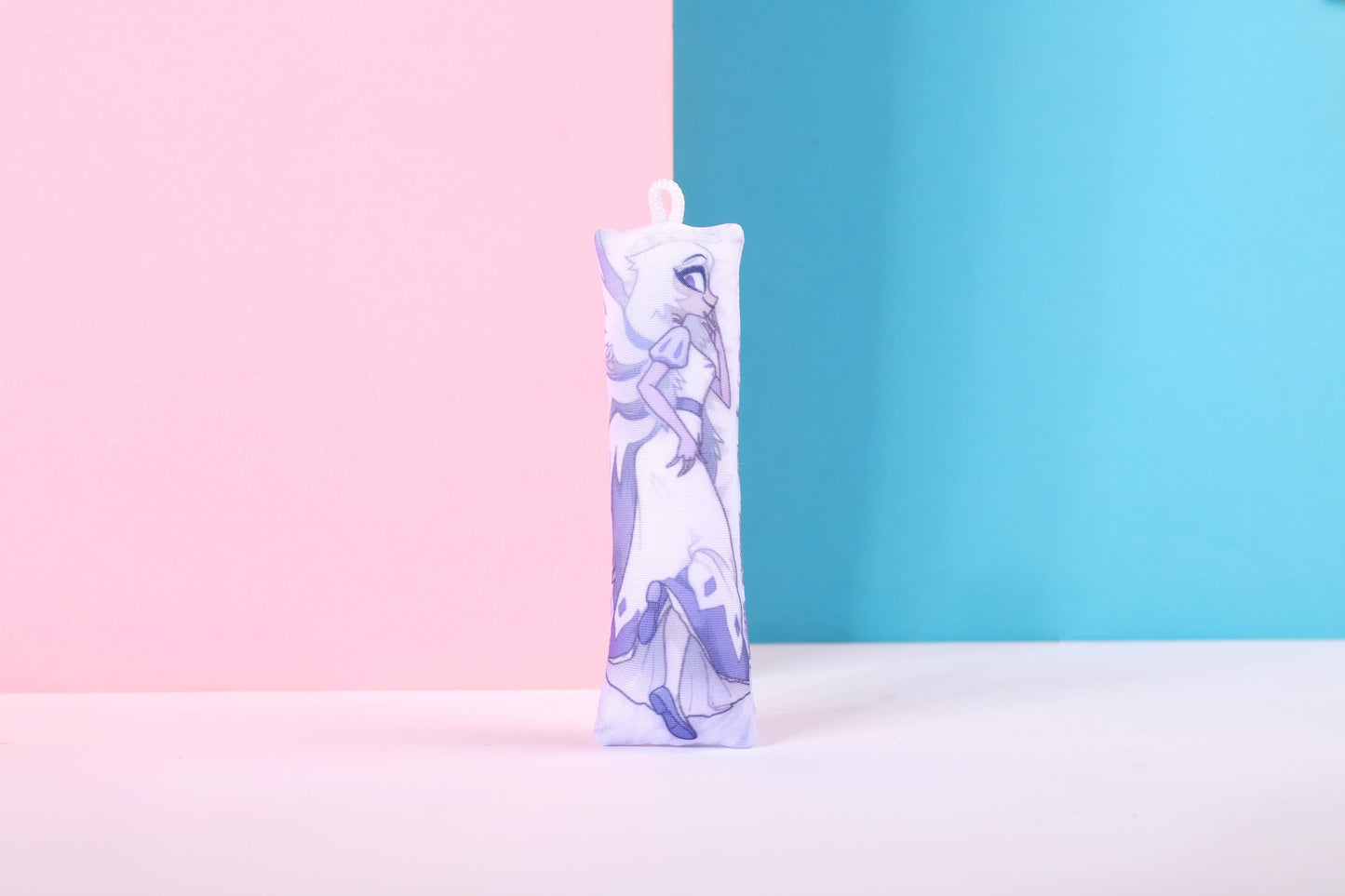 Hazbin Hotel Emily Mini Dakimakura Keychain |  11x3cm Two Way Tricot Daki Keychain Body Pillow