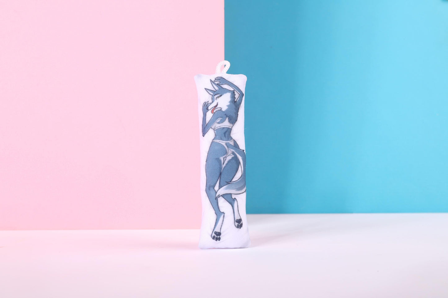 Sing Porsha Crystal Mini Dakimakura Keychain |  11x3cm Two Way Tricot Daki Keychain Body Pillow