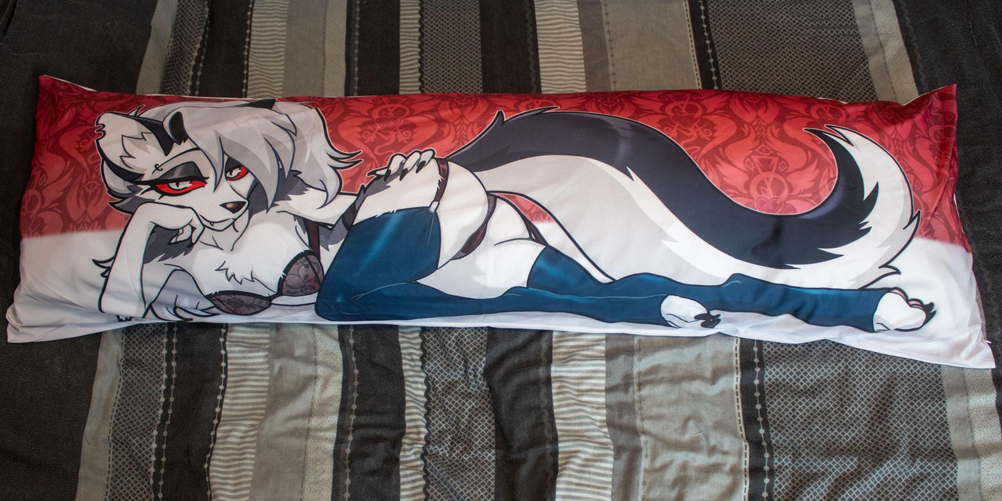Helluva Boss Loona Laying / Dress Dakimakura Pillowcase |  50x150cm Two Way Tricot Daki Body Pillow