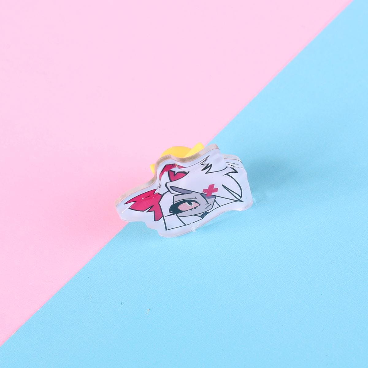 Hazbin Hotel Vaggie Acrylic Pin | 1" Die Cut Acrylic Pin