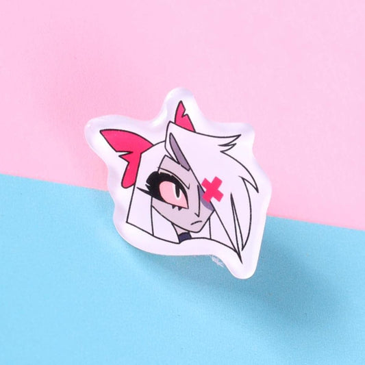 Hazbin Hotel Vaggie Acrylic Pin | 1" Die Cut Acrylic Pin