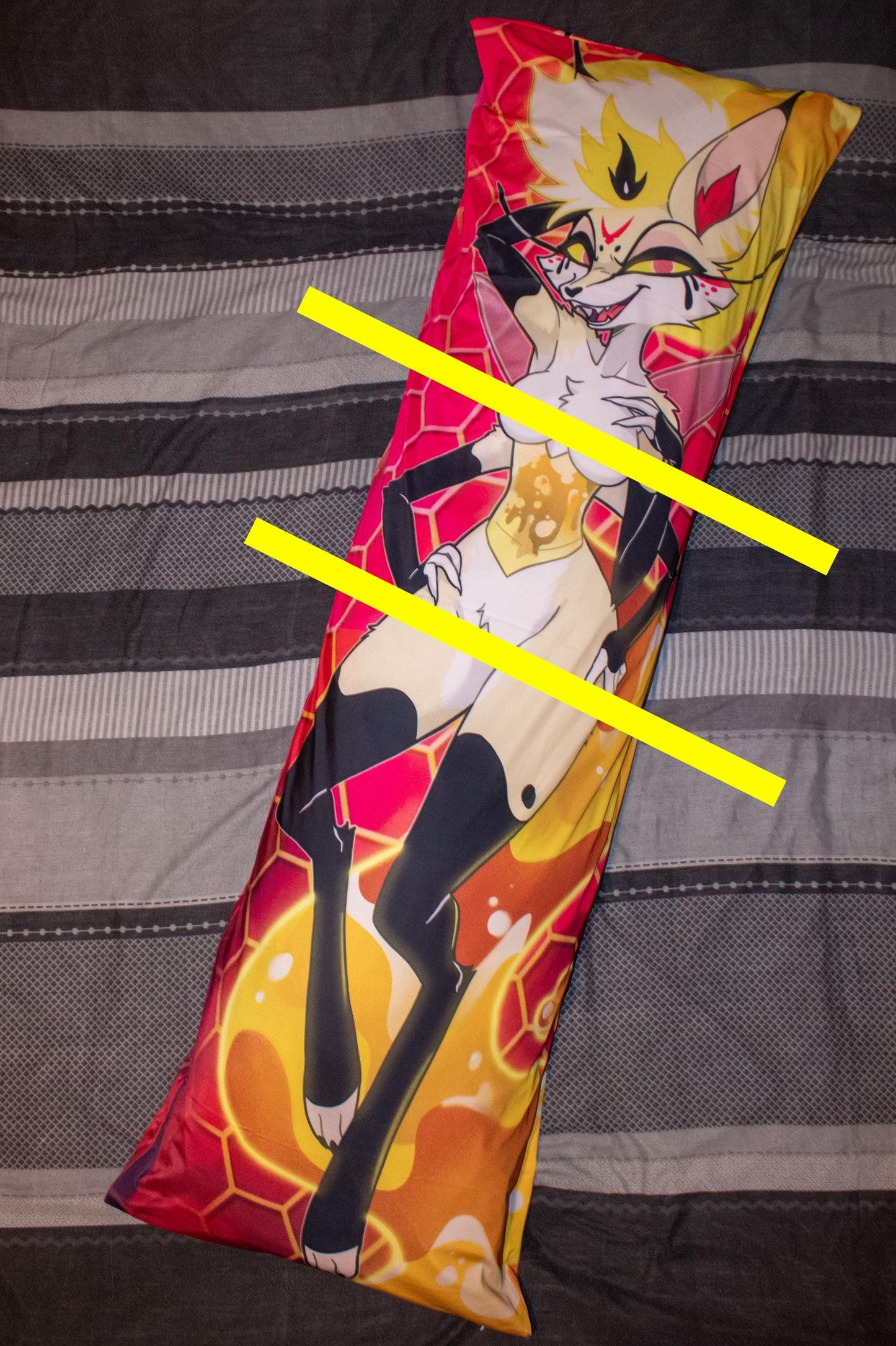 Helluva Boss Queen Bee Mature Dakimakura Pillowcase |  50x150cm Two Way Tricot Daki Body Pillow