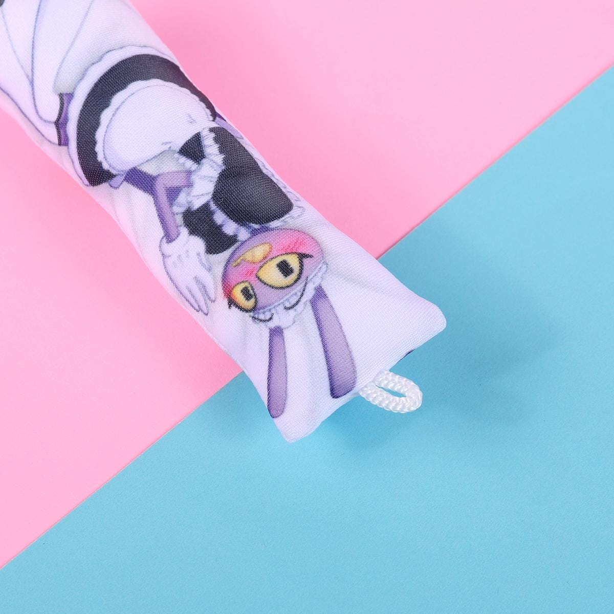 The Amazing Digital Circus Jax Mini Dakimakura Keychain |  11x3cm Two Way Tricot Daki Keychain