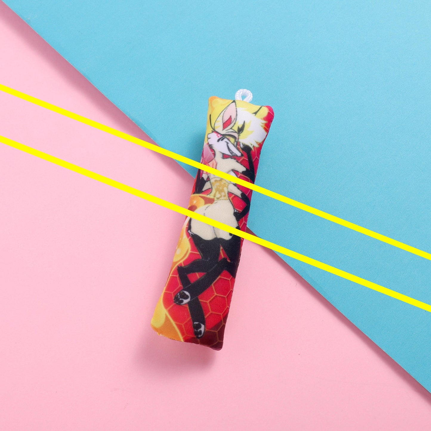 Helluva Boss Queen Bee Mature Mini Dakimakura Keychain |  11x3cm Two Way Tricot Daki Keychain