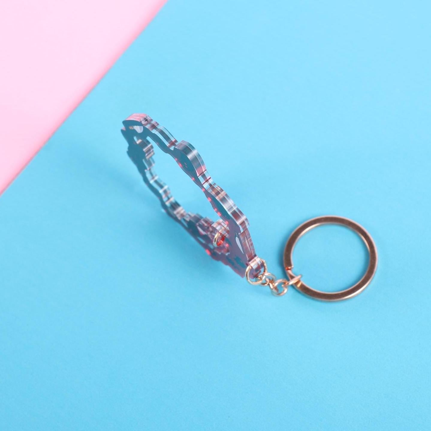 Hazbin Hotel Nifty Wreath Double Sided Keychain | 3 Inch Dangle Keychain