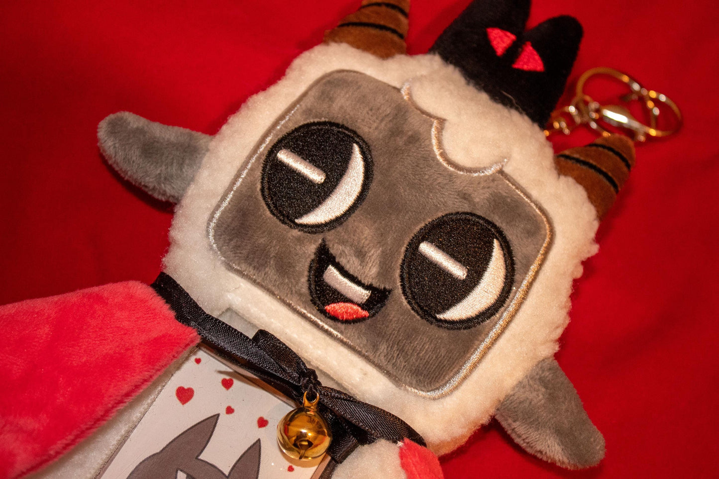 Cult of the Lamb Double Plush Photo Holder Keychain