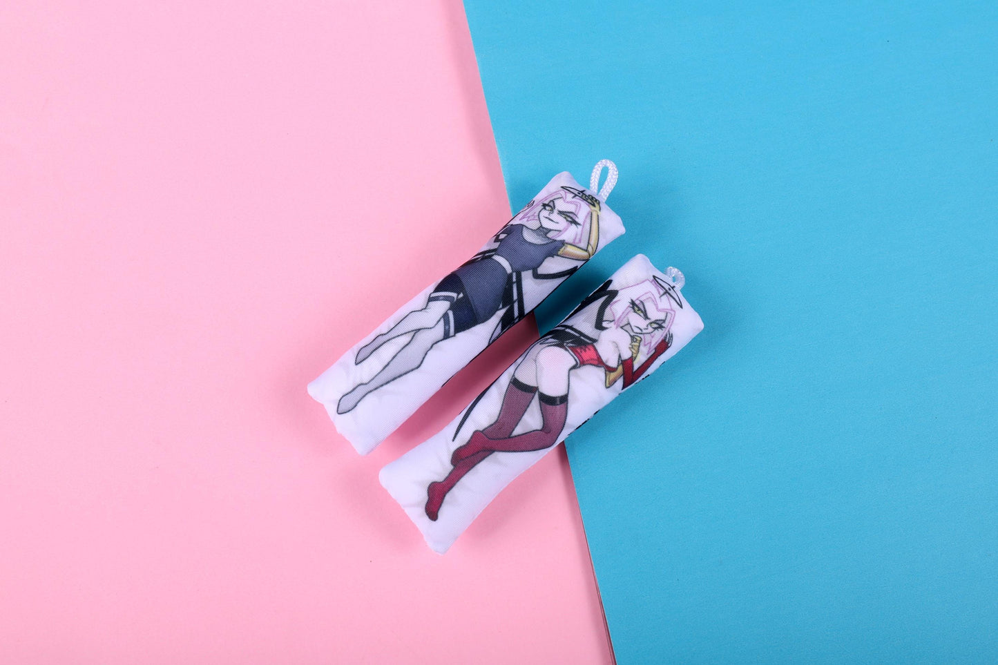 Hazbin Hotel Lute Mini Dakimakura Keychain |  11x3cm Two Way Tricot Daki Keychain Body Pillow (Copy)