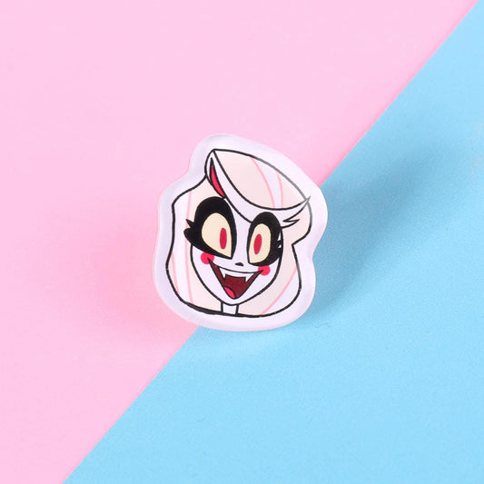 Hazbin Hotel Charlie Morningstar Acrylic Pin | 1" Die Cut Acrylic Pin