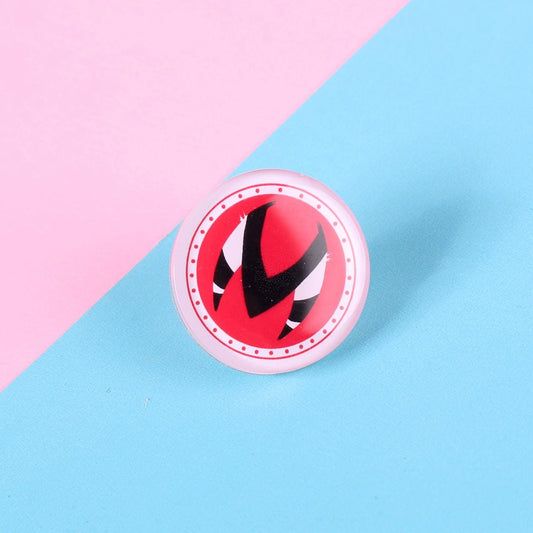 Helluva Boss IMP Logo Acrylic Pin | 1" Die Cut Acrylic Pin