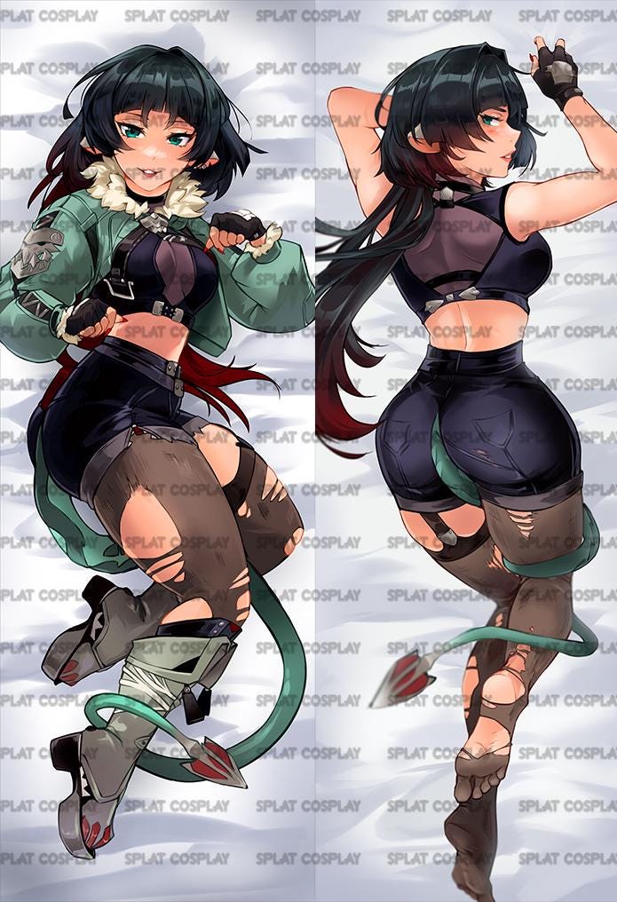 ZZZ Jane Doe Dakimakura Pillowcase |  50x150cm Two Way Tricot Daki Body Pillow Zenless Zone Zero