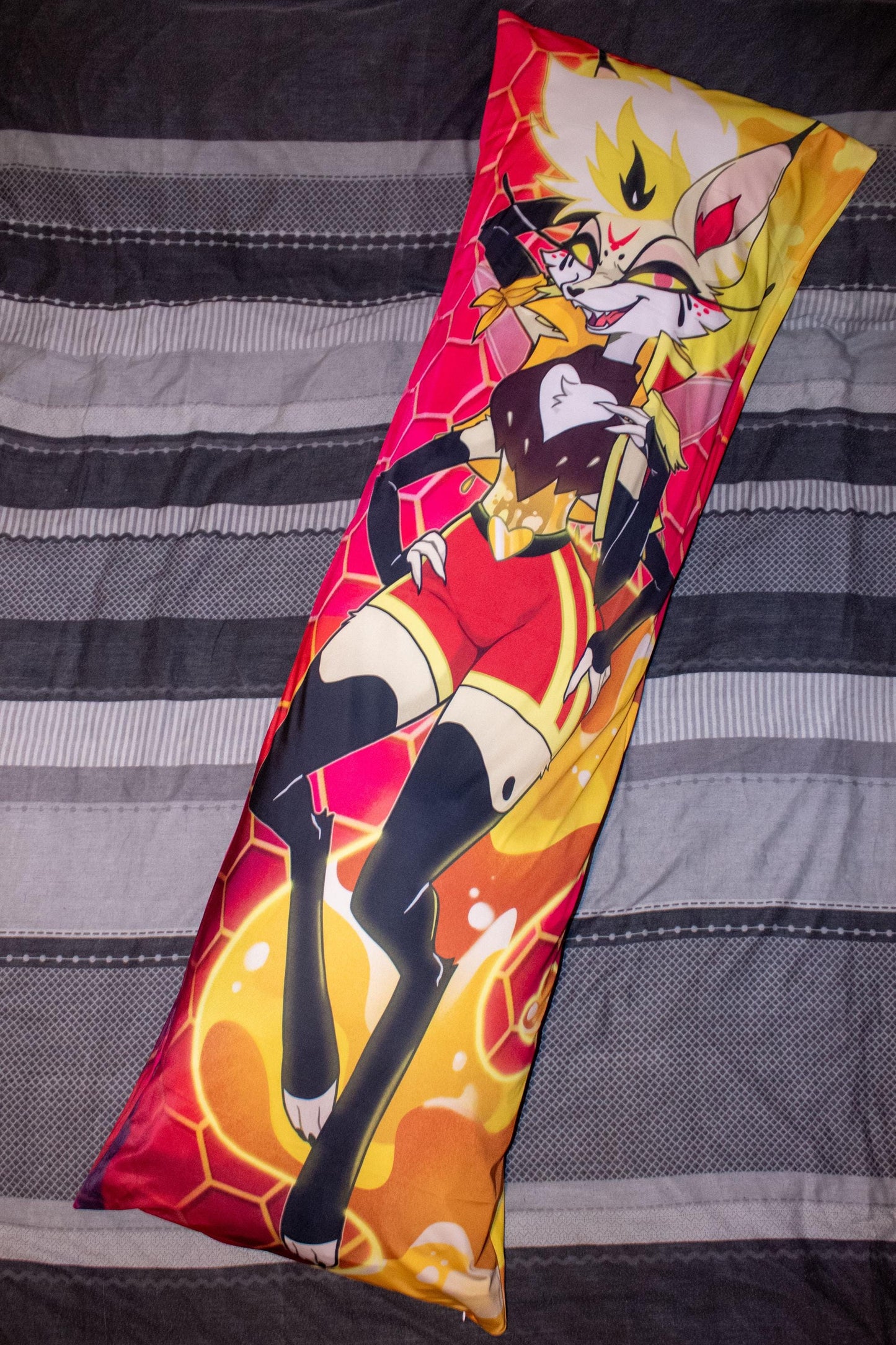 Helluva Boss Queen Bee Mastermind Dakimakura Pillowcase |  50x150cm Two Way Tricot Daki Body Pillow