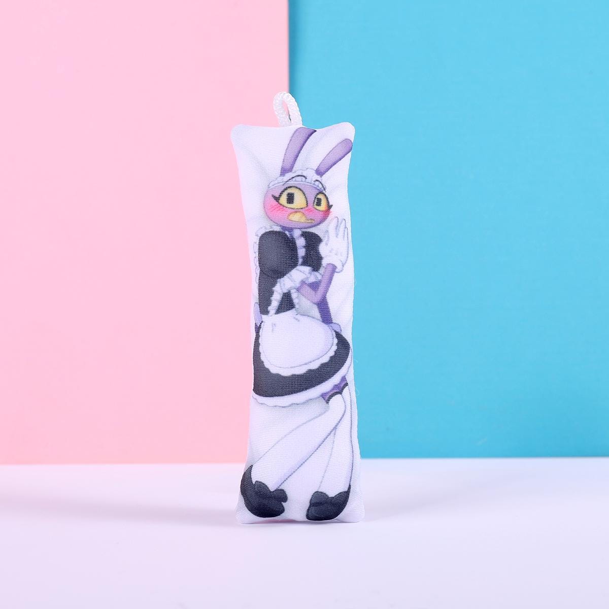 The Amazing Digital Circus Jax Mini Dakimakura Keychain |  11x3cm Two Way Tricot Daki Keychain