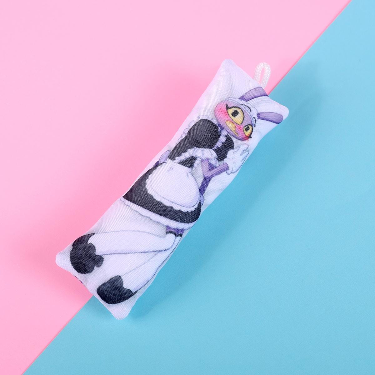 The Amazing Digital Circus Jax Mini Dakimakura Keychain |  11x3cm Two Way Tricot Daki Keychain