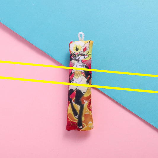 Helluva Boss Queen Bee Mature Mini Dakimakura Keychain |  11x3cm Two Way Tricot Daki Keychain