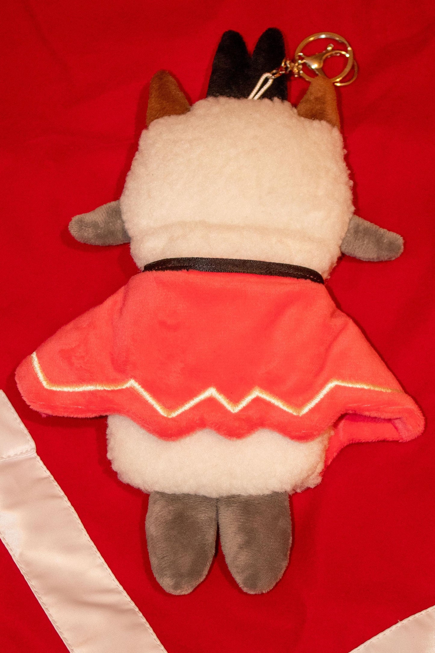 Cult of the Lamb Double Plush Photo Holder Keychain