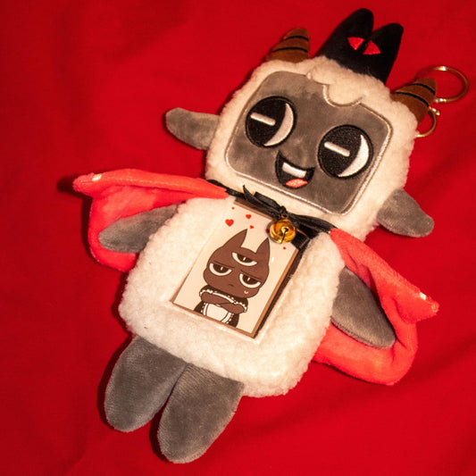 Cult of the Lamb Double Plush Photo Holder Keychain