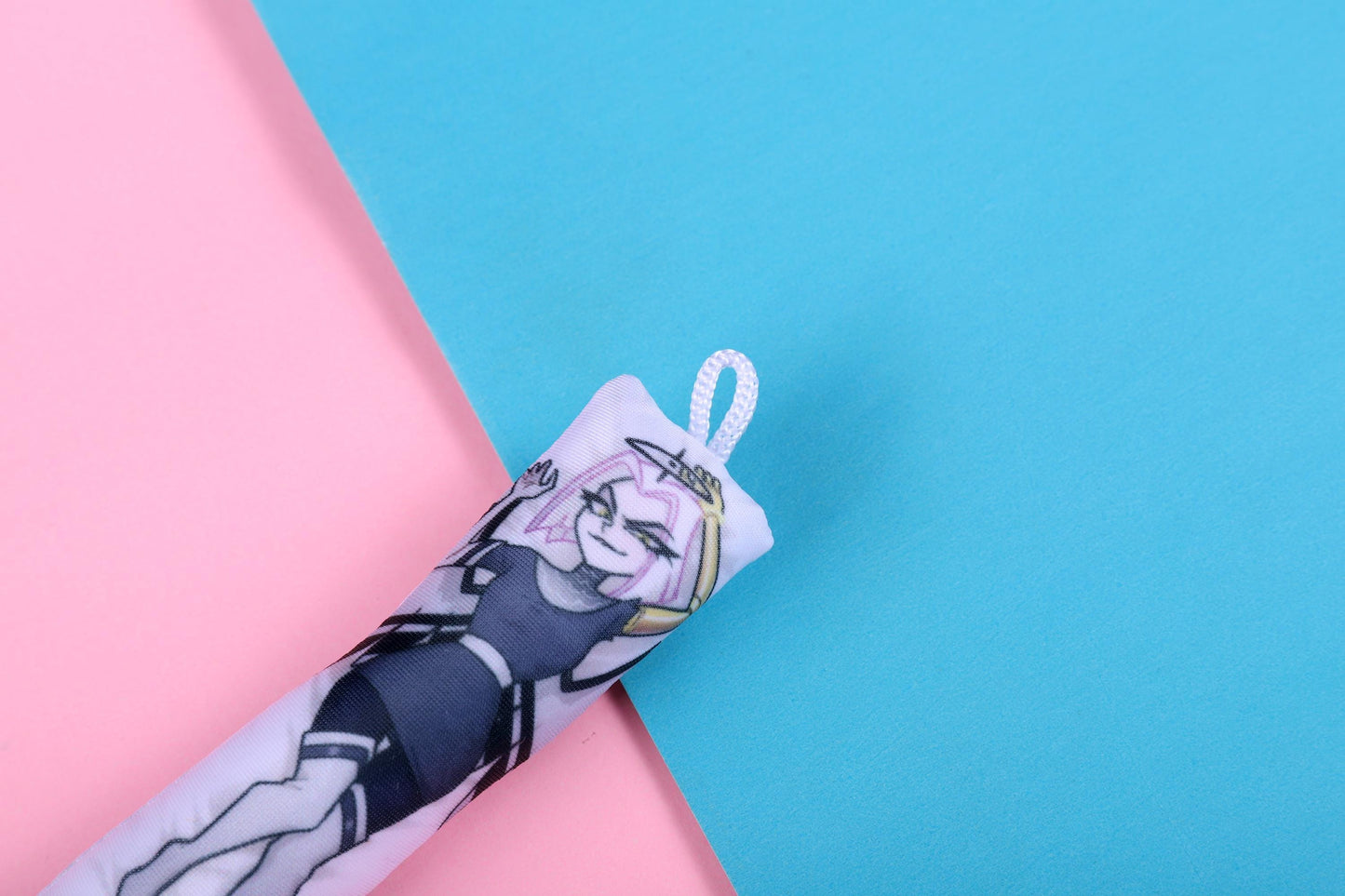 Hazbin Hotel Lute Mini Dakimakura Keychain |  11x3cm Two Way Tricot Daki Keychain Body Pillow (Copy)