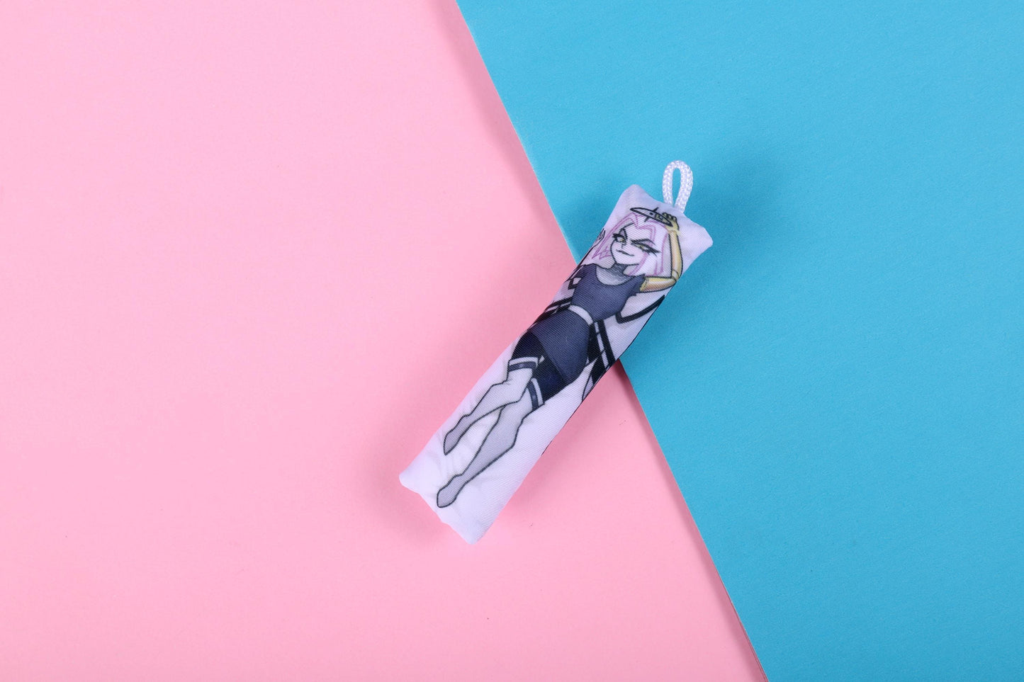 Hazbin Hotel Lute Mini Dakimakura Keychain |  11x3cm Two Way Tricot Daki Keychain Body Pillow (Copy)