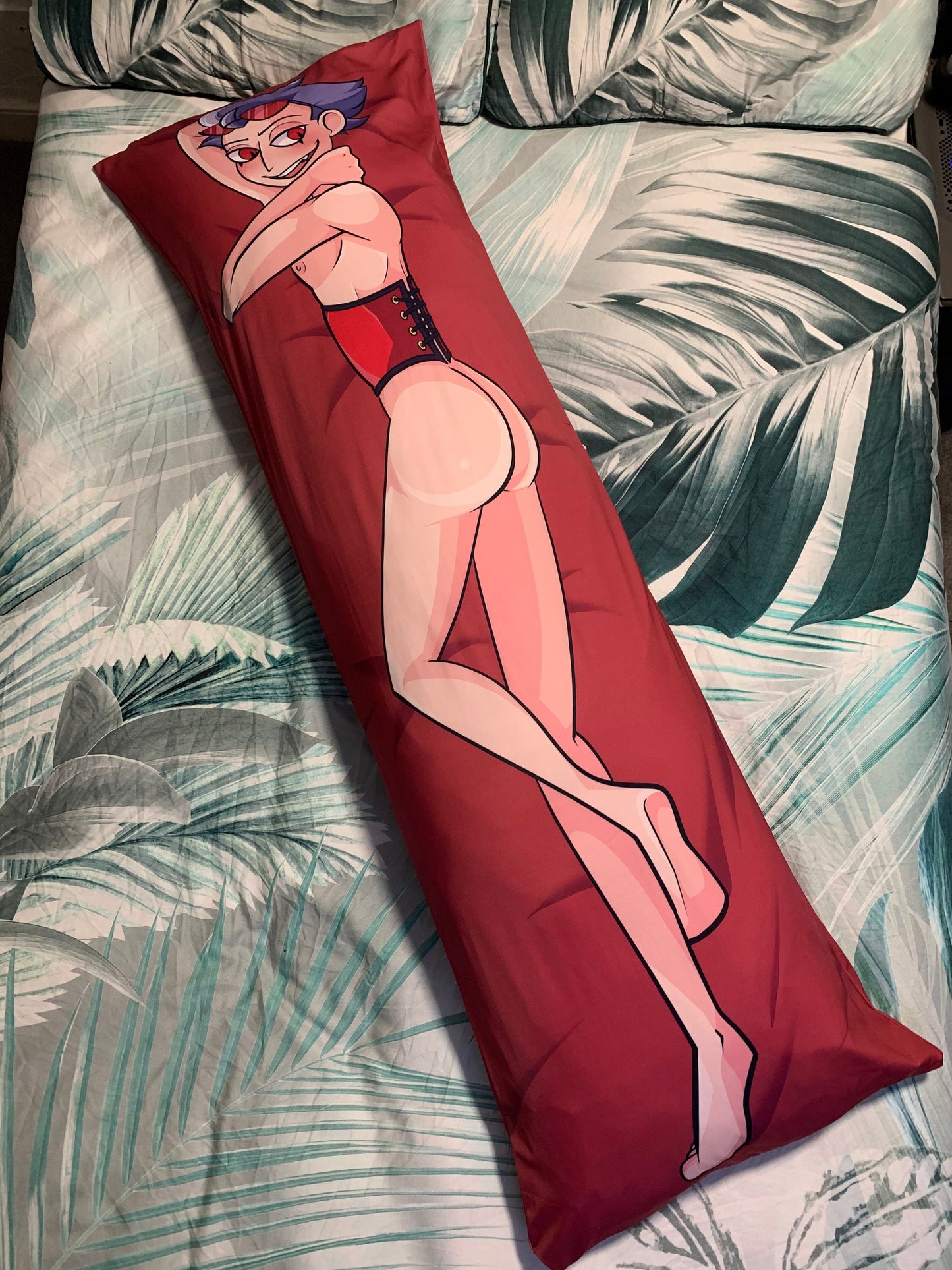 Helluva Boss Human Stolas Dakimakura Pillowcase |  50x150cm Two Way Tricot Daki