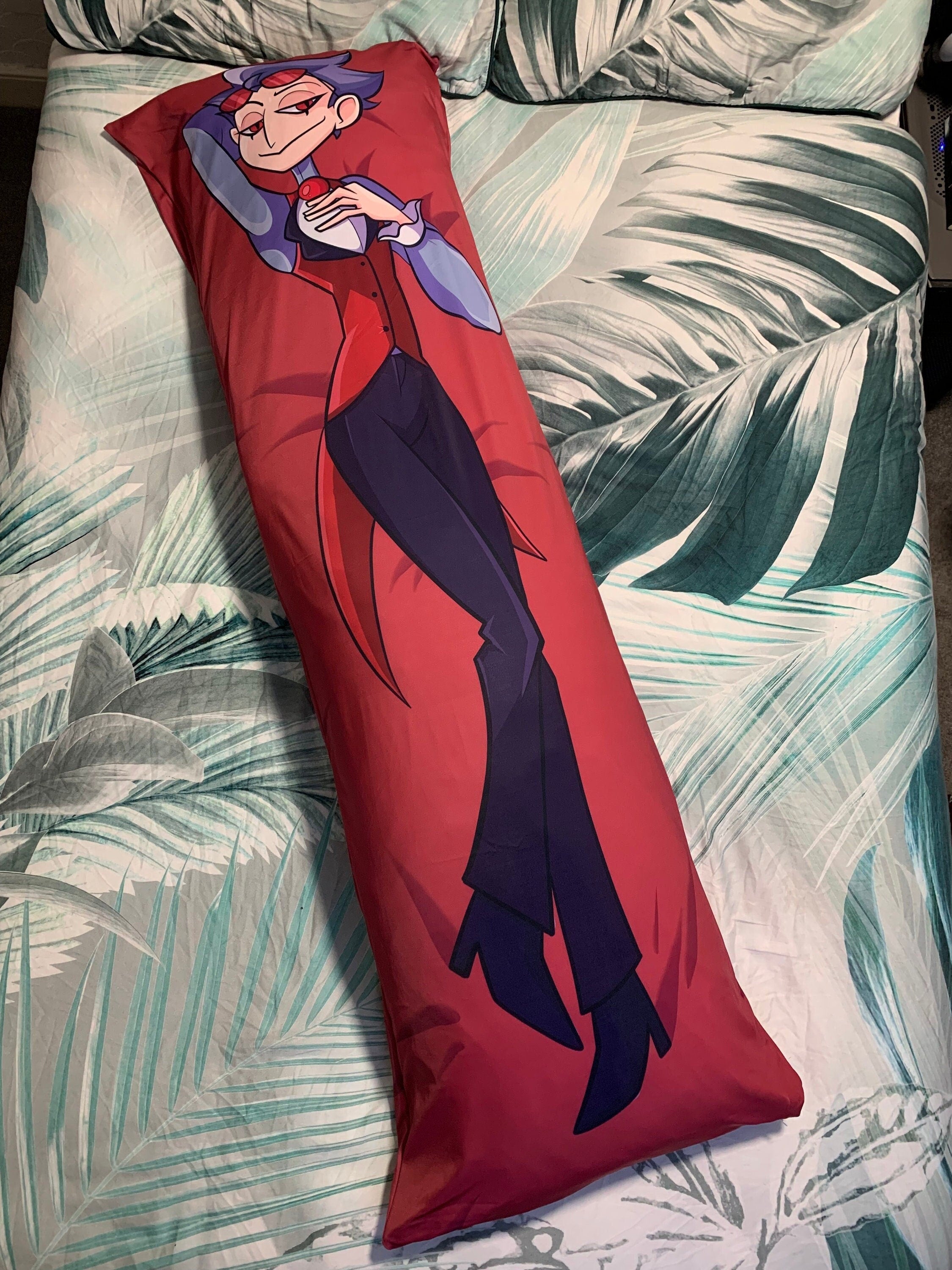Helluva Boss Human Stolas Dakimakura Pillowcase | 50x150cm Two Way Tri ...