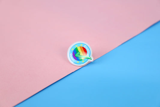 Hochwertiger Queer Acryl Pin | 1" gestanzter Acrylstift