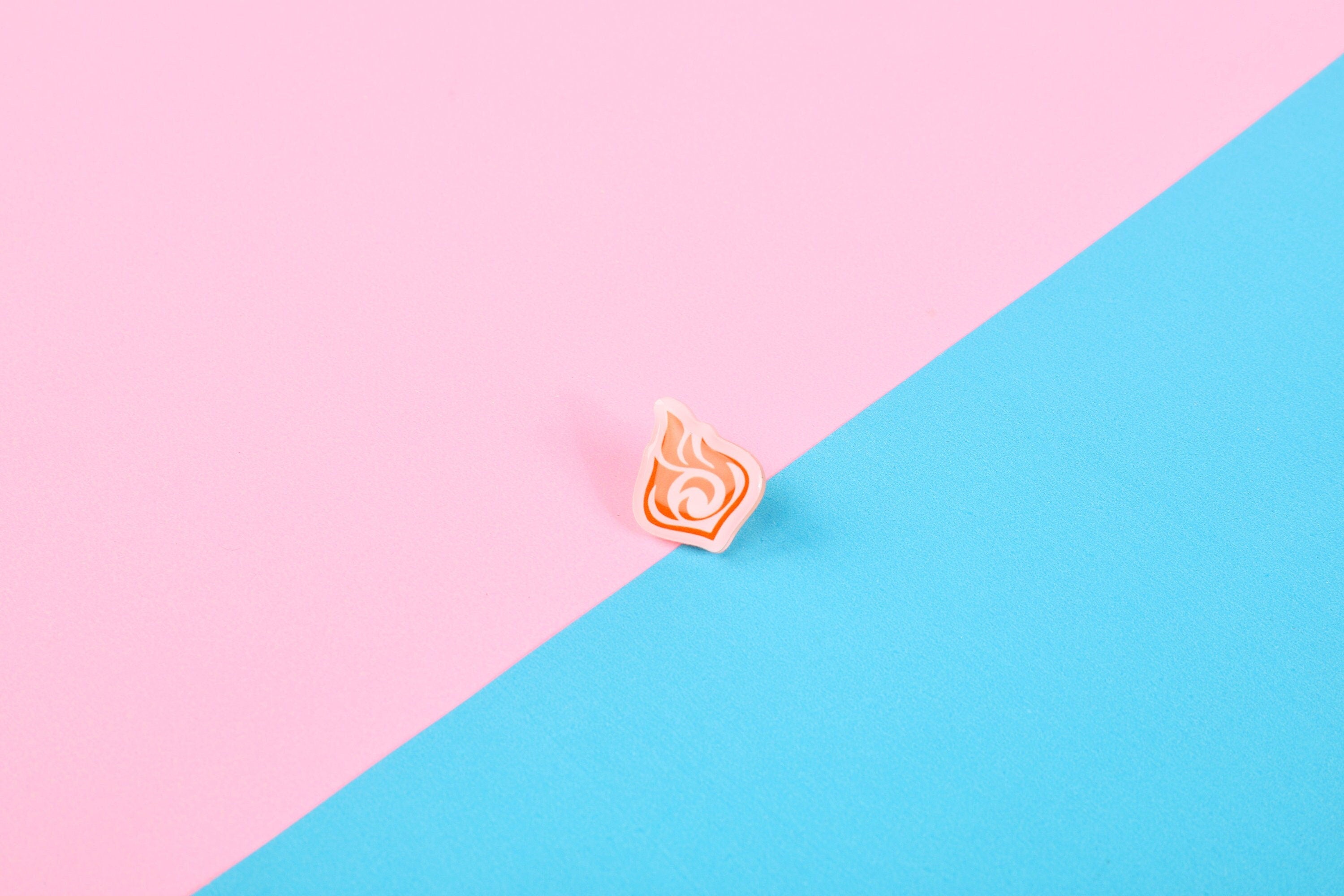 Genshin Impact Pyro Element Acrylic Pin | 1