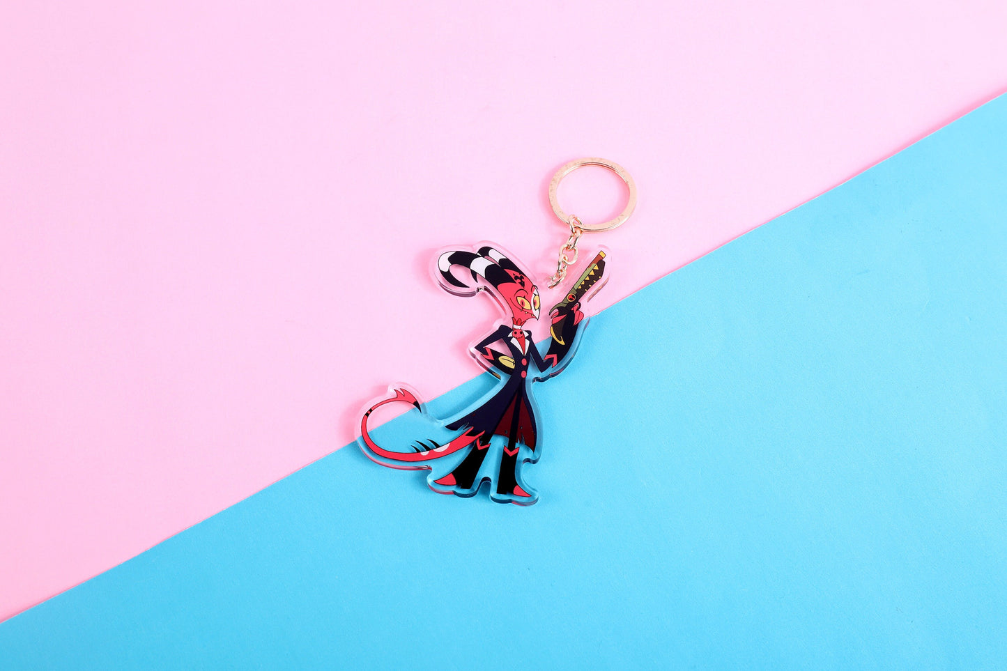 Helluva Boss Blitz Double Sided Keychain | 4 Inch Keychain