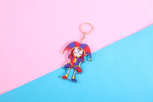 The Amazing Digital Circus Pomni Double Sided Keychain | 4 Inch Keychain