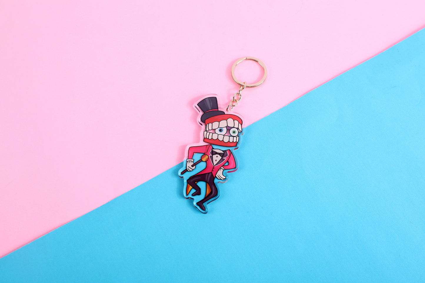 The Amazing Digital Circus Caine Double Sided Keychain | 4 Inch Keychain