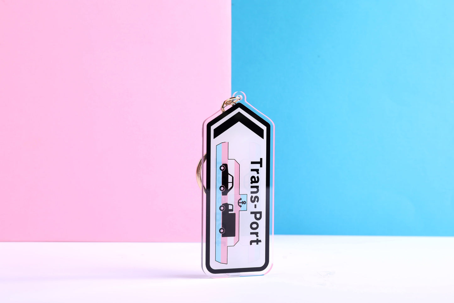 Trans-Port Double Sided Keychain | 4 Inch Keychain