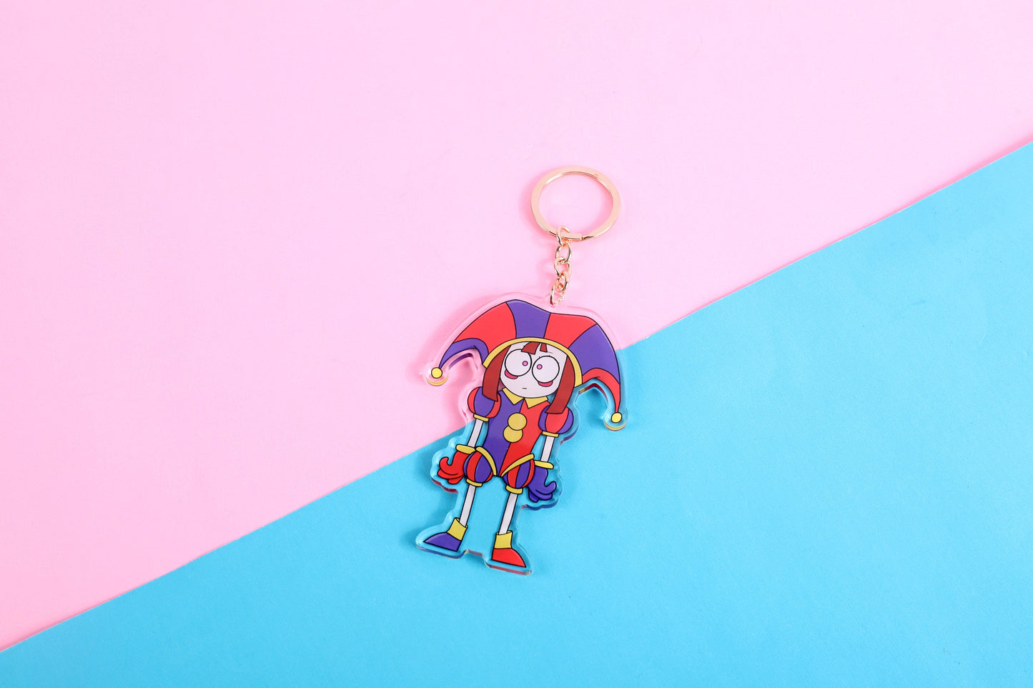 The Amazing Digital Circus Pomni Double Sided Keychain | 4 Inch Keychain